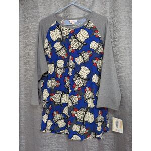 LulaRoe NWT 3/4 Sleeve Patriotic Shirt‎ Women's Size 3xl